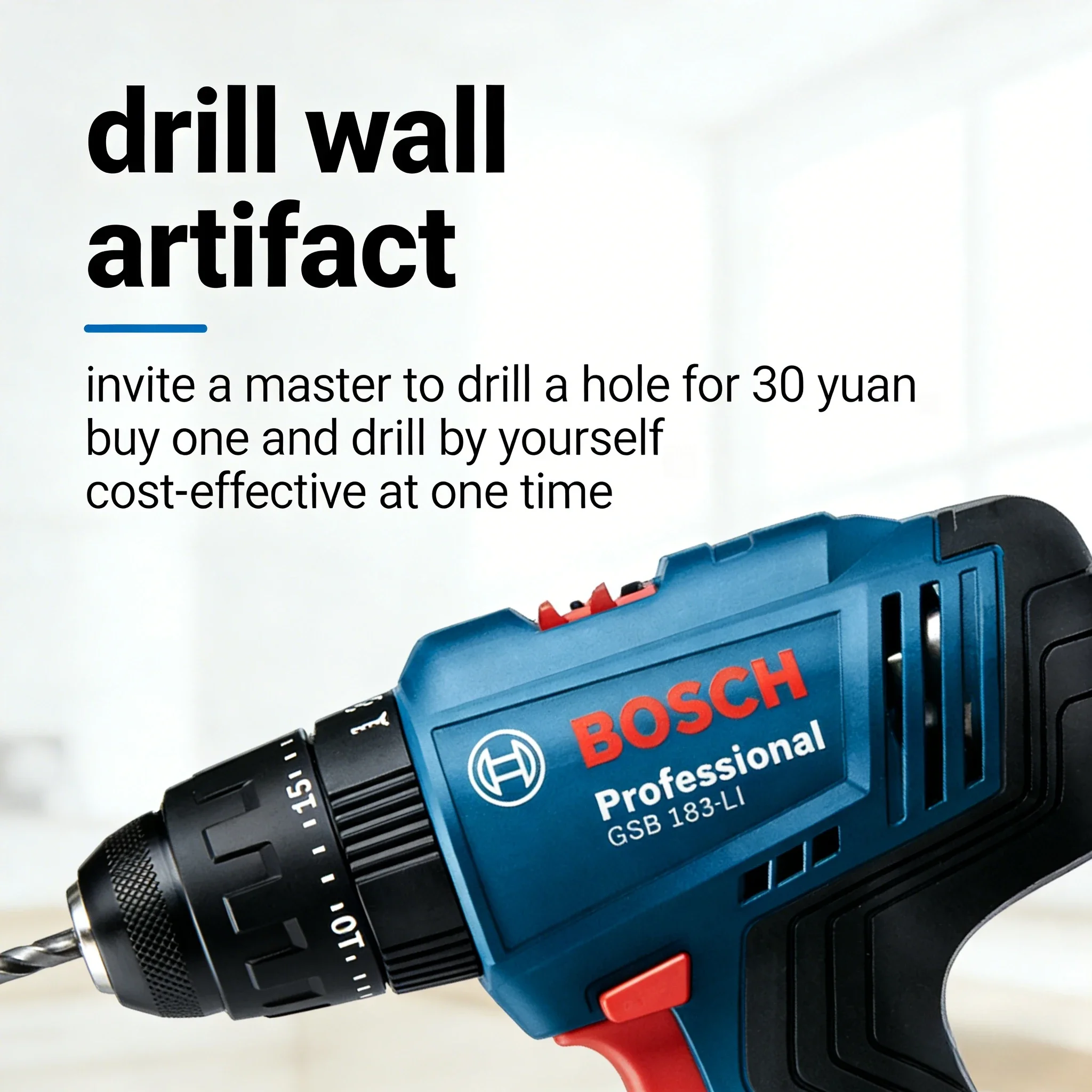 Torque Wrench - Bosch GSB183-LI 18V Şarjlı Darbeli Matkap,