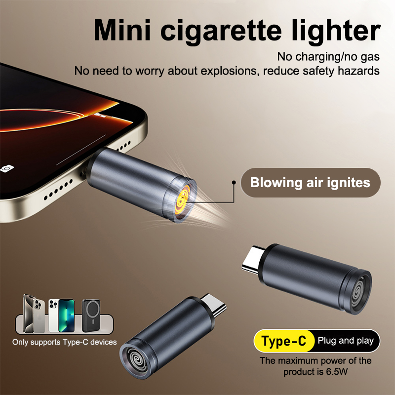 Taşınabilir Tip C Mini Çakmak, - Spark Plug incelemesi ve fiyatı